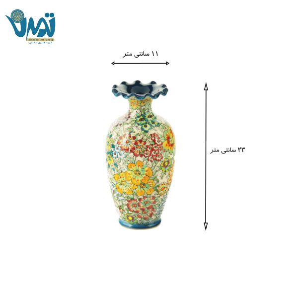 گلدان سفال لالجین همدان - کد 9851